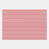 Zickzack Polka-Punkte aus dunkelroten und weißen S Geschenkpapier Set (Vorderseite 2)