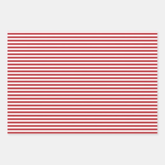 Zickzack Polka-Punkte aus dunkelroten und weißen S Geschenkpapier Set (Vorderseite 2)