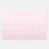 Zickzack Polka-Punkte aus hellrosa und weißen Stre Geschenkpapier Set (Vorderseite 2)