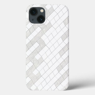 Zickzack-Quadrate in Grau Case-Mate iPhone Hülle