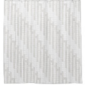 Zickzack Quadrate in grau... Duschvorhang (Vorderseite)