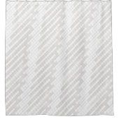 Zickzack Quadrate in grau... Duschvorhang (Vorderseite)