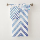 Zickzack & Quatrefolie Badhandtuch Set (Insitu)