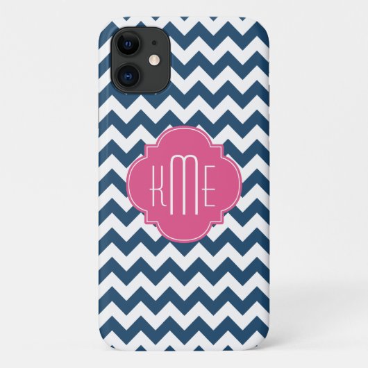 Zickzack Quatrefolionmonogramm Case-Mate iPhone Hülle (Rückseite)