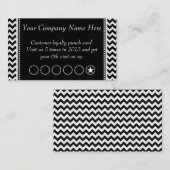 Zickzack Rabatt-fördernde Lochkarte Treuekarte (Vorne/Hinten)