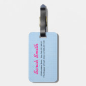 Zickzack Rainbow-Gepäckträger Gepäckanhänger (Rückseite vertikal)