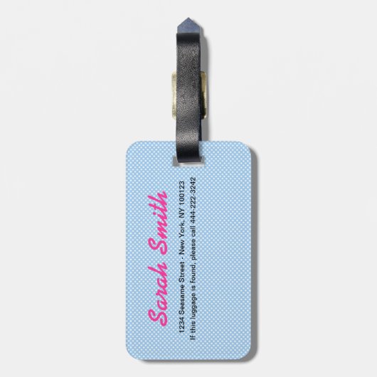 Zickzack Rainbow-Gepäckträger Gepäckanhänger (Rückseite vertikal)