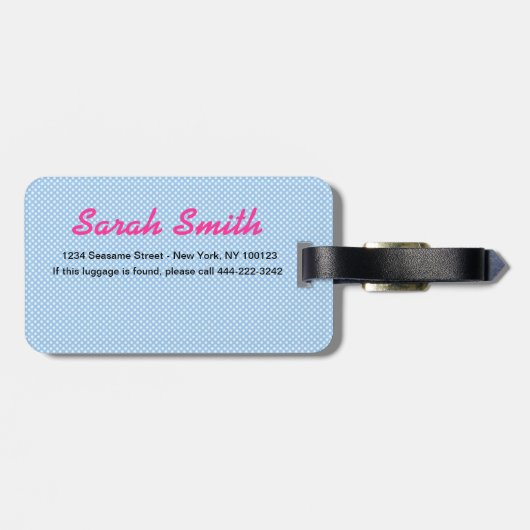 Zickzack Rainbow-Gepäckträger Gepäckanhänger (Rückseite horizontal)