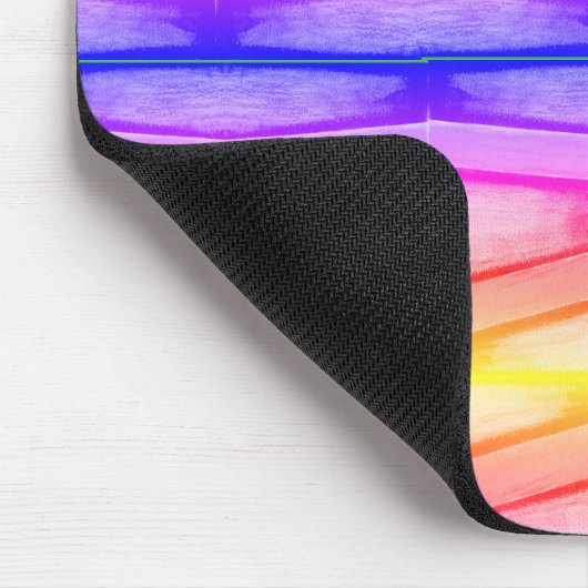 Zickzack Rainbow-Mauspad Mousepad (Ecke)