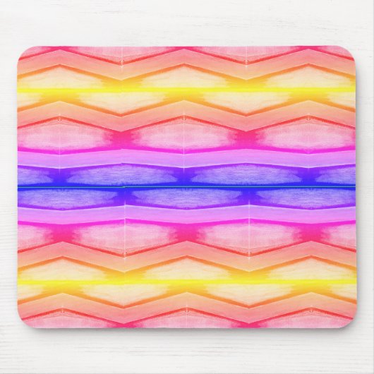 Zickzack Rainbow-Mauspad Mousepad (Vorne)