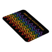 Zickzack Rainbow-Pattern-Magnet Magnet (Rechte Seite)