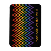 Zickzack Rainbow-Pattern-Magnet Magnet (Vertikal)