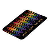 Zickzack Rainbow-Pattern-Magnet Magnet (Linke Seite)
