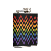 Zickzack Rainbow-Patternkolben Flachmann (Rechts)