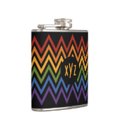 Zickzack Rainbow-Patternkolben Flachmann (Rechts)