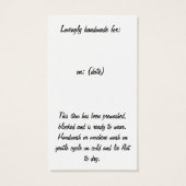 Zickzack Rainbow Sheep Hang Tag und Visitenkarte (Rückseite)