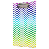 Zickzack Regenbogen-Muster-Zickzack Klemmbrett (Links)