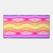 Zickzack Regenbogen Schreibtischunterlage (Vorderseite)