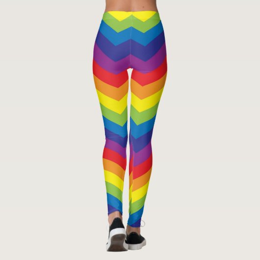 Zickzack Regenbogen Zigzag Leggings (Rückseite)