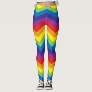 Zickzack Regenbogen Zigzag Leggings