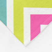 Zickzack Retro Eule Fleecedecke (Ecke)