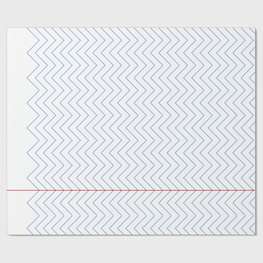 Zickzack Rollenpapier - Wrapping Paper Geschenkpapier (Flach)