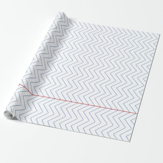 Zickzack Rollenpapier - Wrapping Paper Geschenkpapier (Ungerollt)