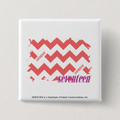 Zickzack-Rosa 2 Button (Vorderseite)