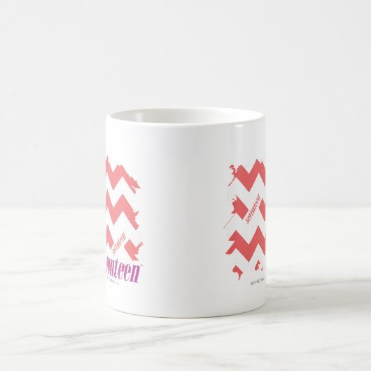 Zickzack-Rosa 2 Kaffeetasse (Mittel)