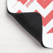 Zickzack-Rosa 2 Mousepad (Ecke)