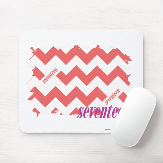 Zickzack-Rosa 2 Mousepad (Mit Mouse)