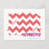 Zickzack-Rosa 2 Postkarte (Vorderseite)