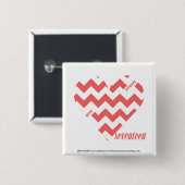 Zickzack-Rosa 3 Button (Vorne & Hinten)