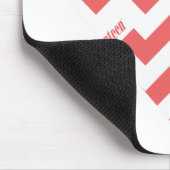 Zickzack-Rosa 3 Mousepad (Ecke)