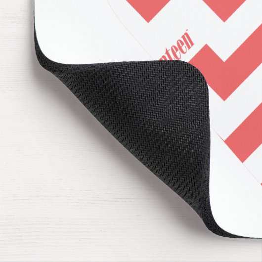 Zickzack-Rosa 3 Mousepad (Ecke)