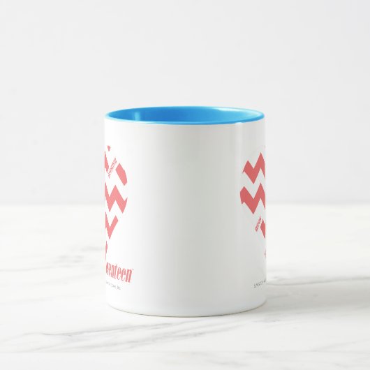 Zickzack-Rosa 3 Tasse (Zentrum)