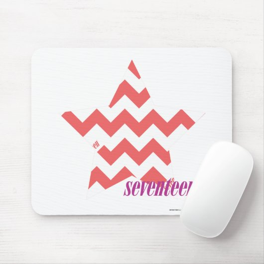 Zickzack-Rosa 4 Mousepad (Mit Mouse)