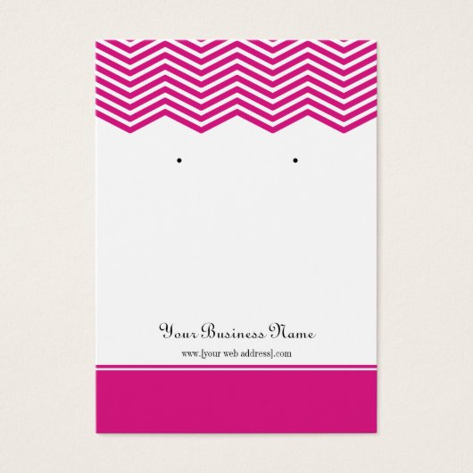 Zickzack, rosa, benutzerdefinierte Speicherkarte (Vorderseite)