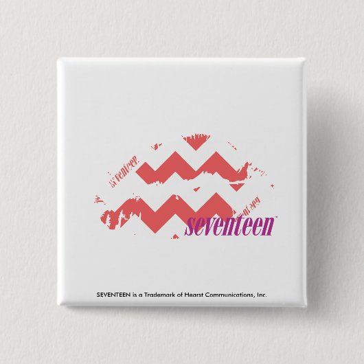 Zickzack-Rosa Button (Vorderseite)