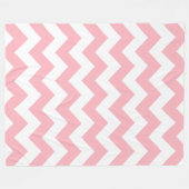 Zickzack rosa fleecedecke (Vorderseite (Horizontal))