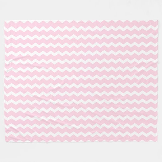 Zickzack rosa fleecedecke (Vorderseite (Horizontal))