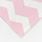 Zickzack rosa fleecedecke (Ecke)
