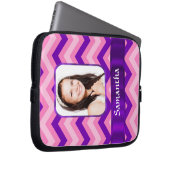 Zickzack rosa laptopschutzhülle (Vorne Rechts)