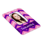 Zickzack rosa magnet (Rechte Seite)
