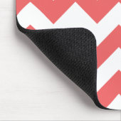 Zickzack-Rosa Mousepad (Ecke)