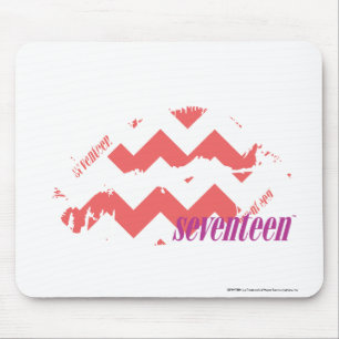 Zickzack-Rosa Mousepad