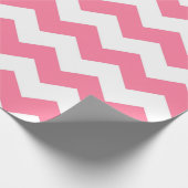 Zickzack rosa Muster Geschenkpapier (Ecke)