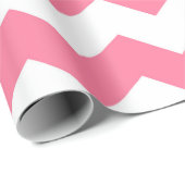 Zickzack rosa Muster Geschenkpapier (Rolleneckpunkt)