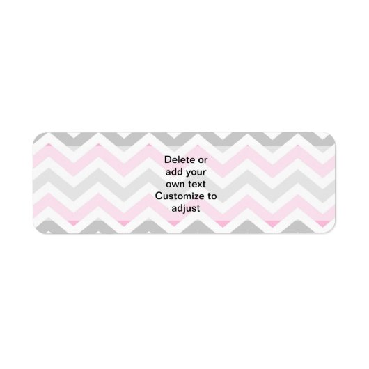 Zickzack, rosa und grau (Vorne)