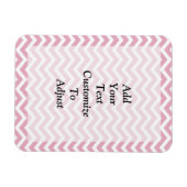 Zickzack, rosa und grau magnet (Horizontal)
